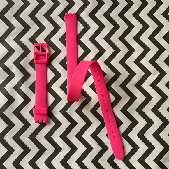 Bright Pink Watch Strap - Lady wrap model size - 12mm (Strap only) - Picture 1 of 2